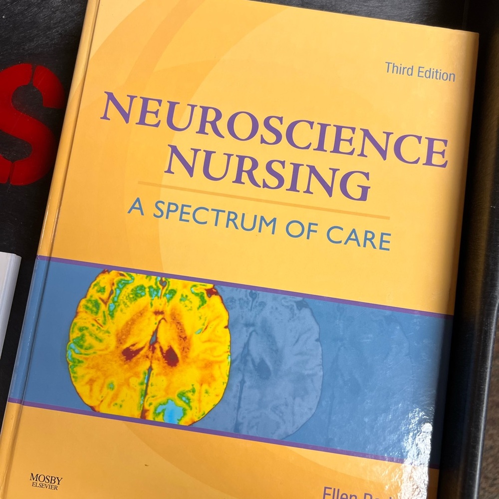Neuroscience Nursing Book - Yellow and Blue